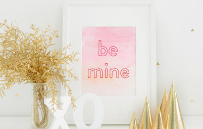 DIY: Ombre Watercolor Wall Art for Valentine’s Day