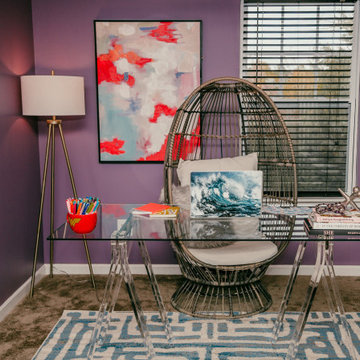 Eclectic & Bold Home Office