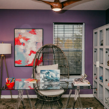 Eclectic & Bold Home Office