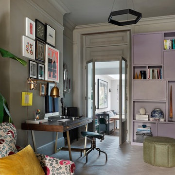 Eclectic Home Office & Library