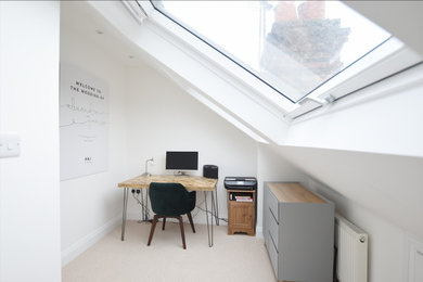 Contemporary home office in Hertfordshire.