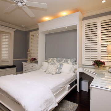 Elegant White Wallbed Room