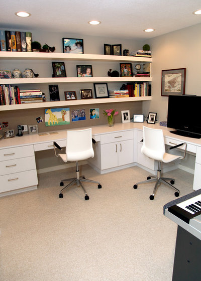 Contemporary Home Office by Whitney Lyons