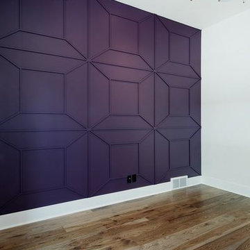 Feature wall in the study