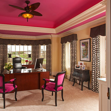 Feminine Home Office Interior Design