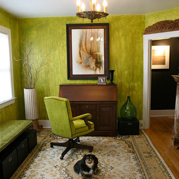 Ferndale, MI  Home Office with Custom Painting