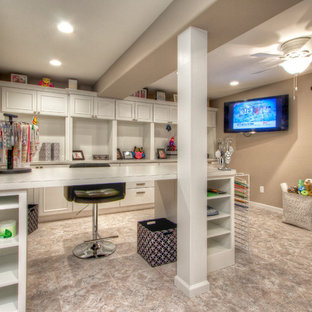 Finished Basement with Craft Room