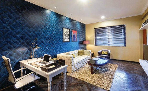 Contemporary Home Office by Prachi Damle Photography