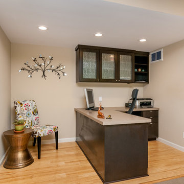 Fremont Family Room Transformation with Home Office, Bath & Laundry Room