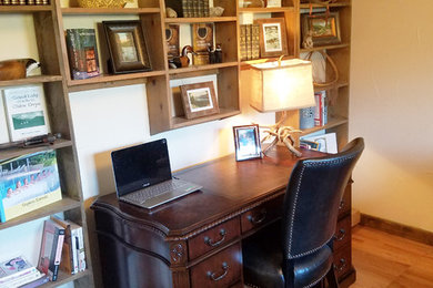 Home office - rustic home office idea in Denver