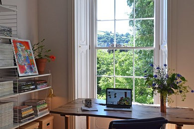 This is an example of a home office in Devon.