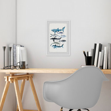 "Gills And Fins" Framed Painting Print