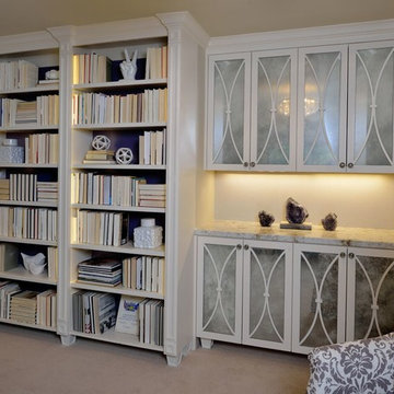 Glamorous Built-In Bookcases