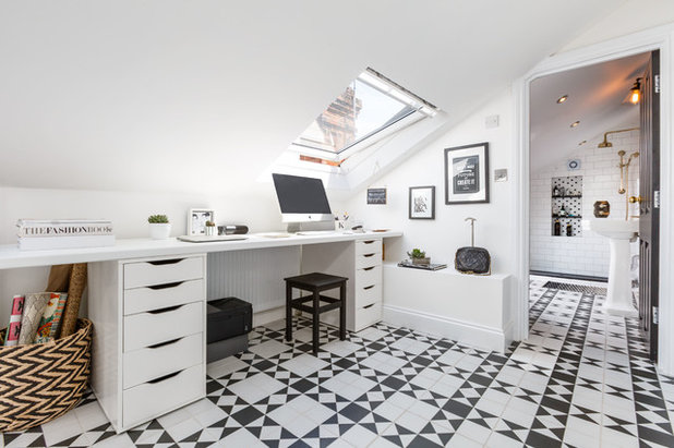 Contemporary Home Office by Gotham Interiors