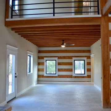 Grandview TX log cabin home