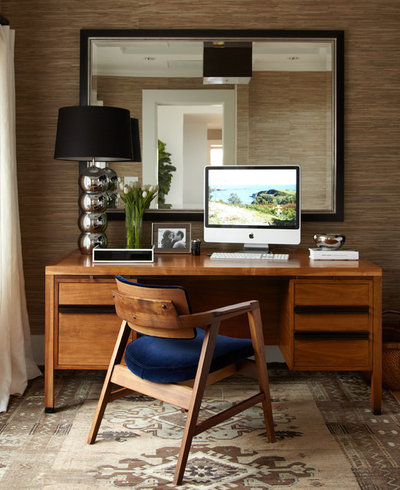 Contemporary Home Office by Urrutia Design