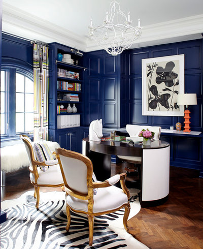 Eclectic Home Office by Fun House Furnishings & Design
