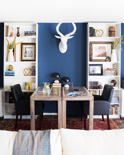Eclectic Home Office by Motiani Design