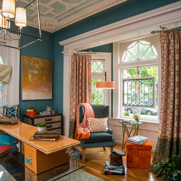 Historic Home Gets a Color LIbrary