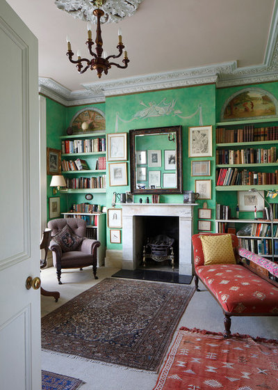 Traditional Home Office by James Balston Photography