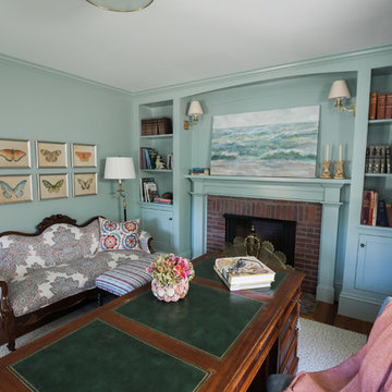 Historic Martha's Vineyard Cozy Traditional Coastal Home Office
