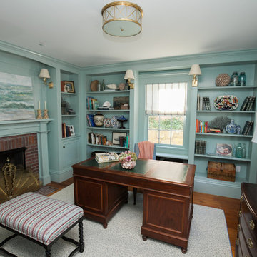 Historic Martha's Vineyard Cozy Traditional Coastal Home Office