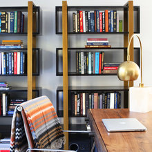 Downstairs bookshelves - Heather