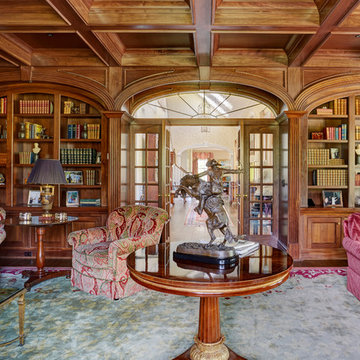 Home Library with Remington Bronze