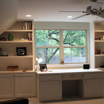 Home Office Built-In Desk & Cabinetry