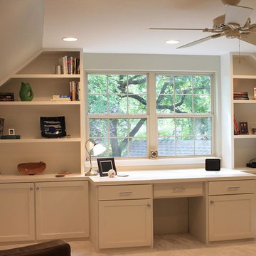 Home Office Built-In Desk & Cabinetry