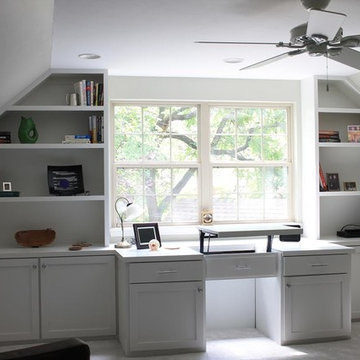 Home Office Built-In Desk & Cabinetry