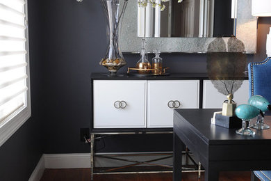 Inspiration for a transitional home office remodel in Minneapolis