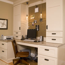Traditional Home Office by Kayron Brewer, CMKBD / Studio K B