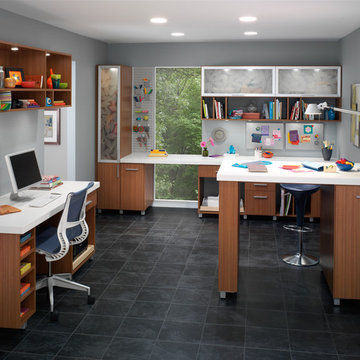 HOME OFFICE + CRAFT ROOMS
