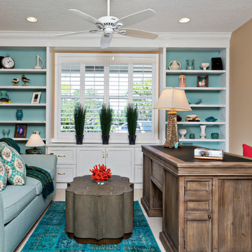 Beach Style Home Office