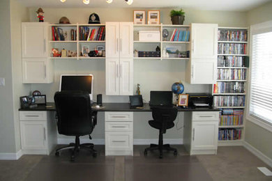 Inspiration for a home office remodel in Calgary