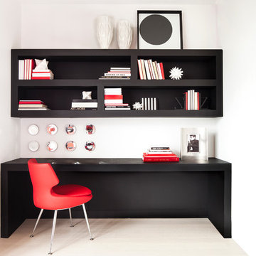 Home Office - Essential Modern Red Black and White