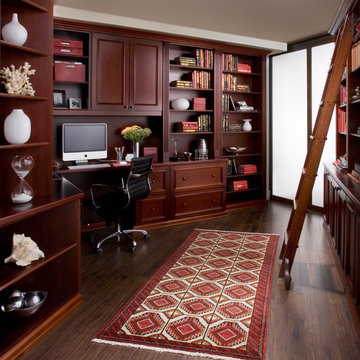 Home Office in Cherry Wood