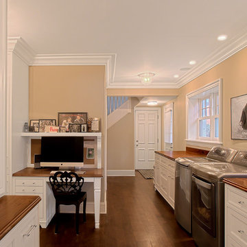 Home Office in Laundry Room