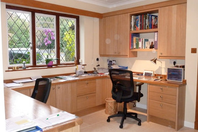 Contemporary home office in Cornwall.