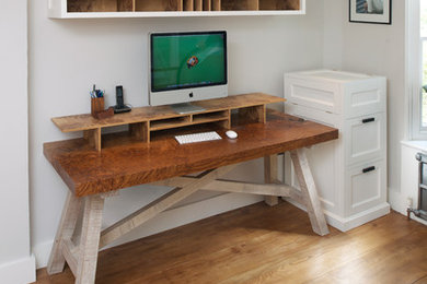 This is an example of a traditional home office in Sussex.