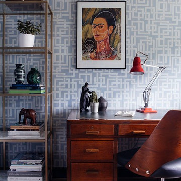 Home office Makeover - Midcentury styling