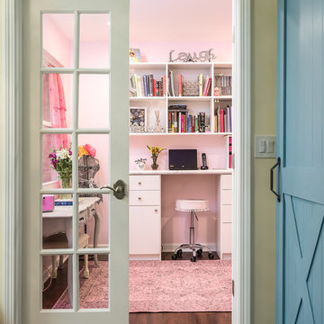 Home Office Remodel - Pretty in Pink