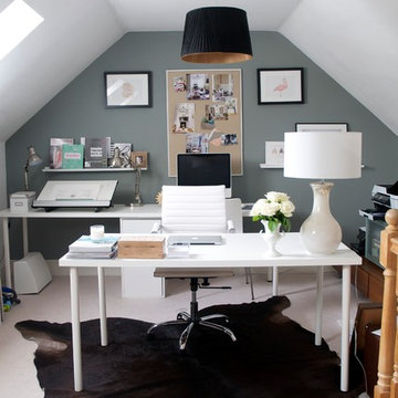 Home office under the roof