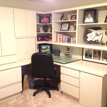 Home Office - white cabinets