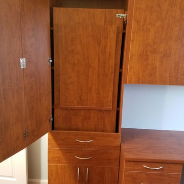 Home Office with a Murphy desk and Murphy Bed combo