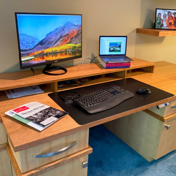 Home Office with Hidden Standing Desk