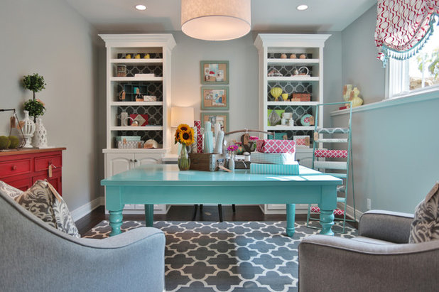 American Traditional Home Office by Set The Stage