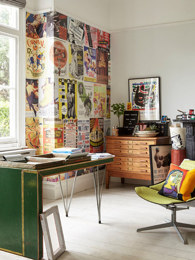 Eclectic Home Office by Ali Attenborough