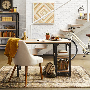 Industrial Home Office Furniture & Décor Ideas Collection